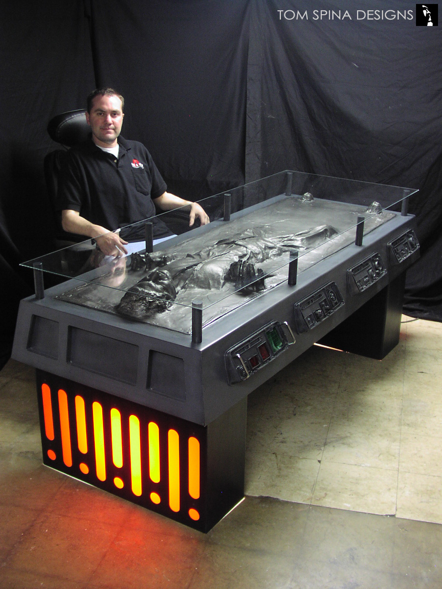 Star Wars Han Solo Carbonite Desk Custom Furniture Tom Spina