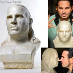 resin life size plaster style bust made from photos