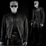 Terminator 2 Costume & Motorcycle Custom Mannequin
