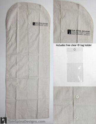 62" archival suit bag cotton muslin costume hanger bag