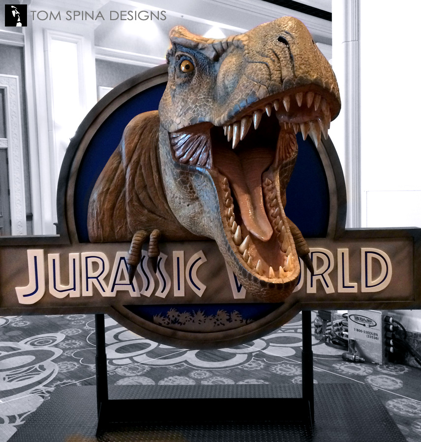 Tyrannosaurus Rex Official Jurassic World 2d Single Karte Party Half Face Mask