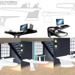 custom star trek desk office furniture and themed decor
