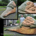 Jabba the Hutt life size EPS foam sculpture from Return of the Jedi