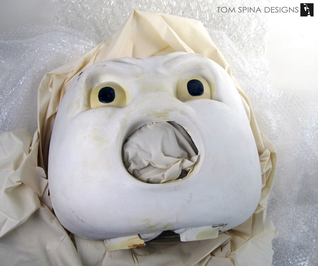 Stay Puft Marshmallow Man Costume Head Restoration And Display Tom Spina Designs