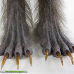 Wolfman movie props custom statue werewolf feet