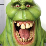 lifesized movie prop statue of Slimer Ghost