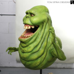 lifesized movie prop statue of Slimer Ghost
