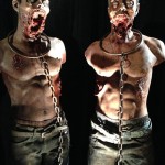 walking dead zombie realistic sculpture