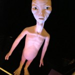 life sized realistic alien sculpture