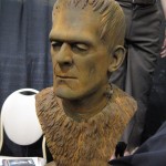 bronze style likeness bust Frankenstein