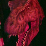 Dinosaur life sized sculpture head