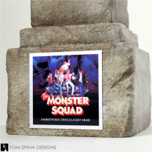 Monster Squad Dracula bat movie prop under skull