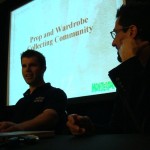 Brandon Alinger and Tom Spina at Monsterpalooza trade show