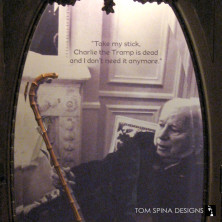 Custom Display and Acrylic work for original Charlie Chaplin Cane