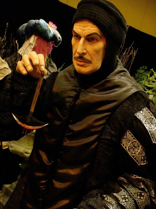 life sized silicone Vincent Price statue