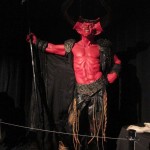 sculpted life sized statue devil demons