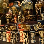 Skeleton artwork pottery sculpture