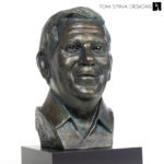 Bronze Bust Sculpture Ralph Larry Roberts