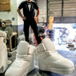 sports props giant foam Patrick Ewing sneakers