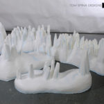 custom designed sculpture realistic snow cave