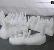 custom designed sculpture realistic snow cave