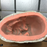 silicone molding a plaster lifecast