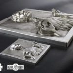 Scaled Han Solo in Carbonite figure plaques for wall decor