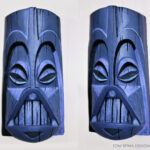 foam carved tiki mask prop Darth Vader