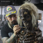 Creepshow creep skeleton puppet restoration by Tom Spina studio