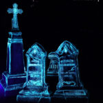 custom UV tombstone Halloween props for home haunt