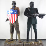 Captain America movie costumes Steve Rogers and Hydra Soldier