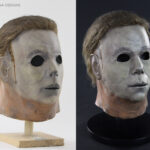 restoration of movie costume latex mask