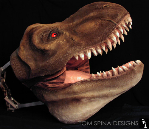 life sized Tyrannosaurus Rex head prop