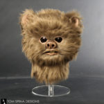 brown ewok mask with fur