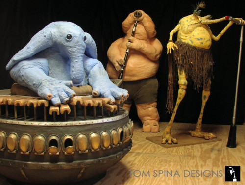 Max Rebo Band foam carved statues