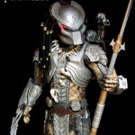 Predator costume display custom mannequin statue for movie costume with themed base