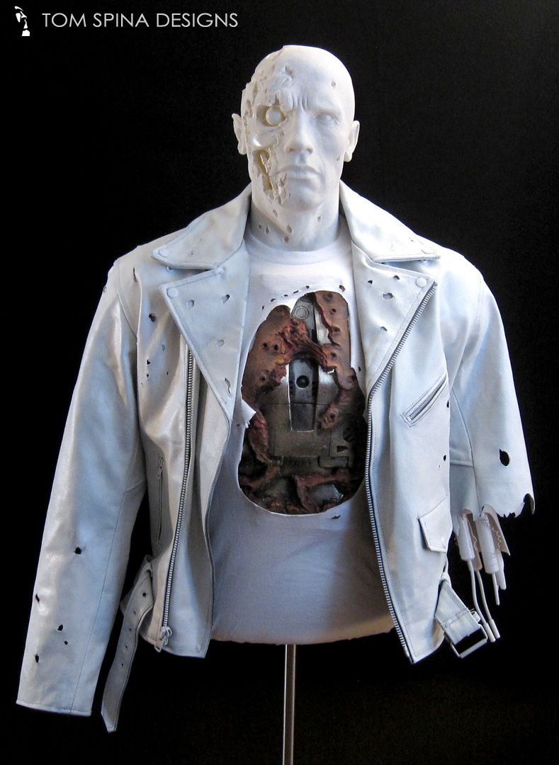 Terminator 2 endo Chest Piece Custom Mannequin Display