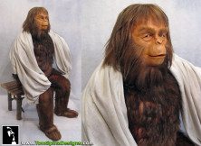 Beneath the Planet of the Apes Zaius Costume Maurice Evans custom mannequin for his sauna suit