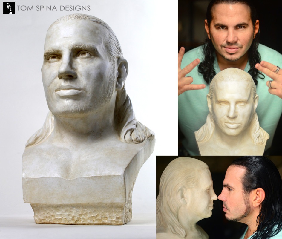 resin life size plaster style bust made from photos