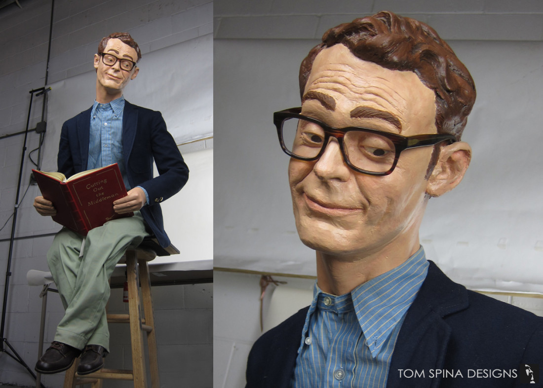 life size caricature statue for marketing