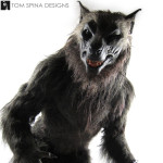 life sized Underworld Lycan costume statue