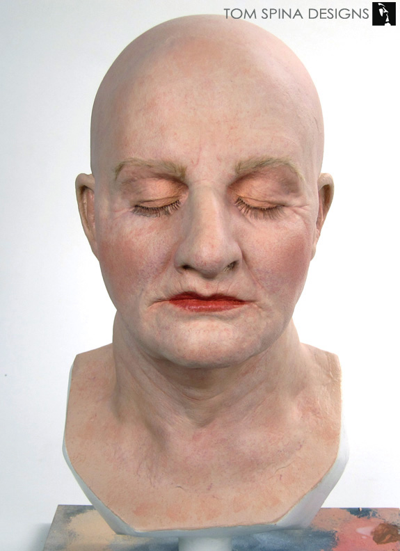 Mrs. Doubtfire special effects makeup display bust