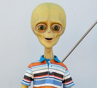 life size alien statue
