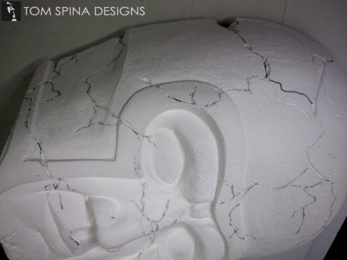 Styrofoam Foam Prop Statue Head for Stage
