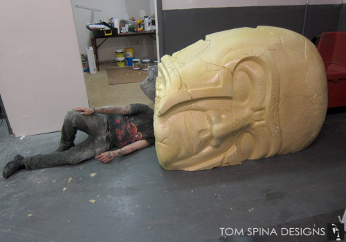 Styrofoam Foam Prop Statue Head for Stage