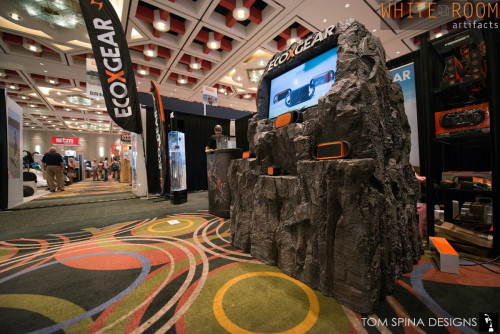 foam trade show booth prop mountain rocks