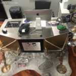 Moon landing LEM style desk