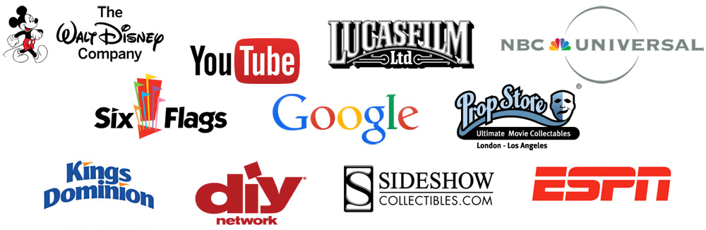 Sideshow, Propstore, DIY logos
