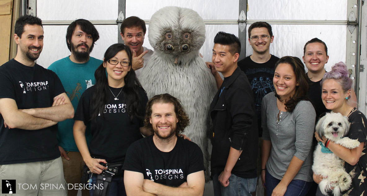 Tom Spina Designs crew with Muftak costume from Star Wars