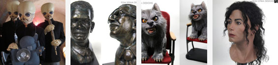 Star Wars band members, bronze bust,werewolf puppy, michael jackson